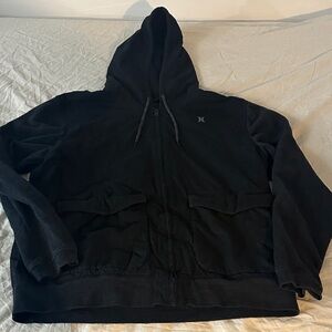 Hurley Black zip up Jacket